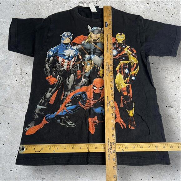 Marvel Mad Engine Avengers Spider-Man Captain America Size L - Picture 6 of 6